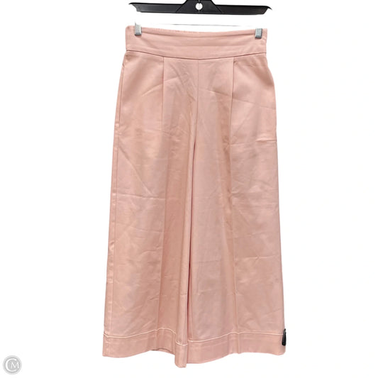 Pants Cropped By Zara In Pink, Size: Xs