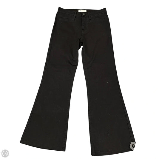 Jeans Flared By Madewell In Black Denim, Size: 4