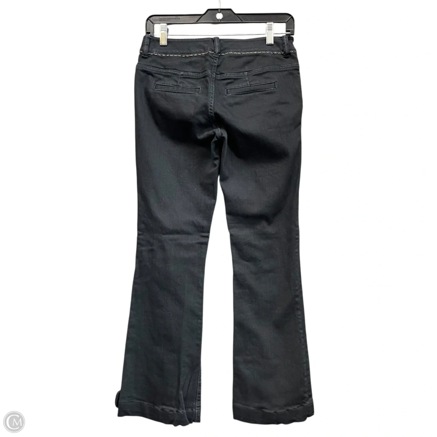 Jeans Cropped By Elie Tahari In Black Denim, Size: 4