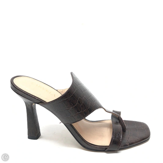 Sandals Heels Stiletto By Carvela In Brown, Size: 7