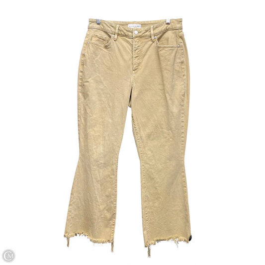 Jeans Flared By Loft In Beige, Size: 8
