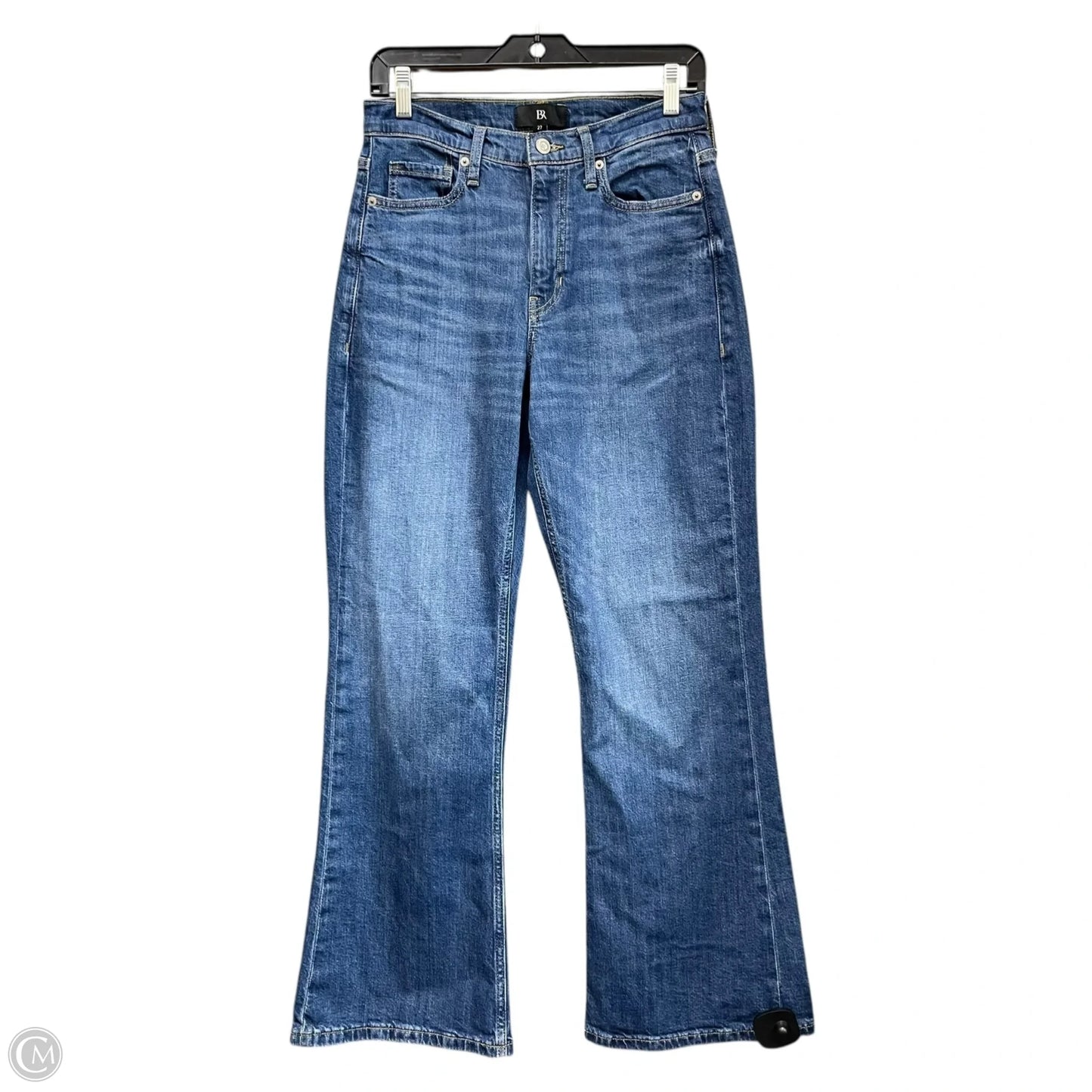 Jeans Flared By Banana Republic In Blue Denim, Size: 4p