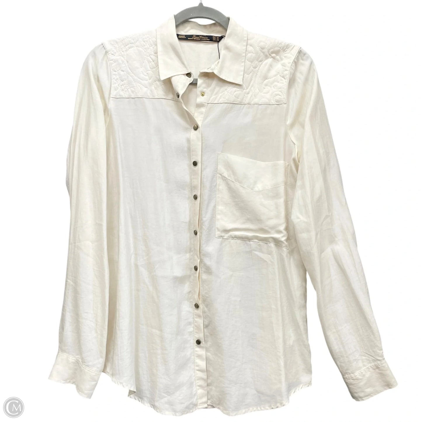 Top Long Sleeve By Zara Women In Cream, Size: Xs