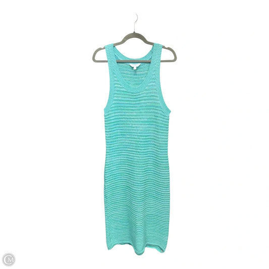 Dress Casual Midi By Time And Tru In Blue & Green, Size: L