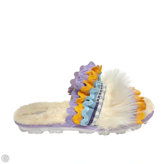 Slippers Designer By Ugg In Orange & Purple, Size: 11