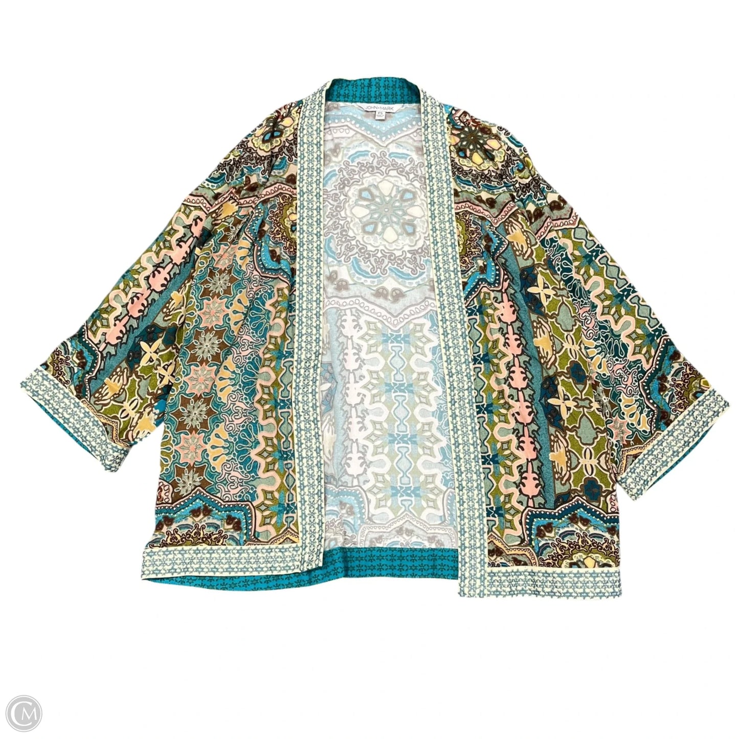 Kimono By John Mark In Teal, Size: Sp