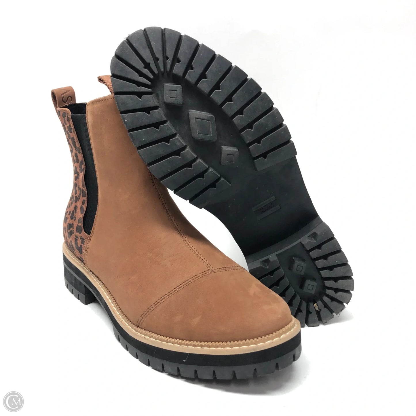 Boots Ankle Flats By Toms In Brown, Size: 9.5