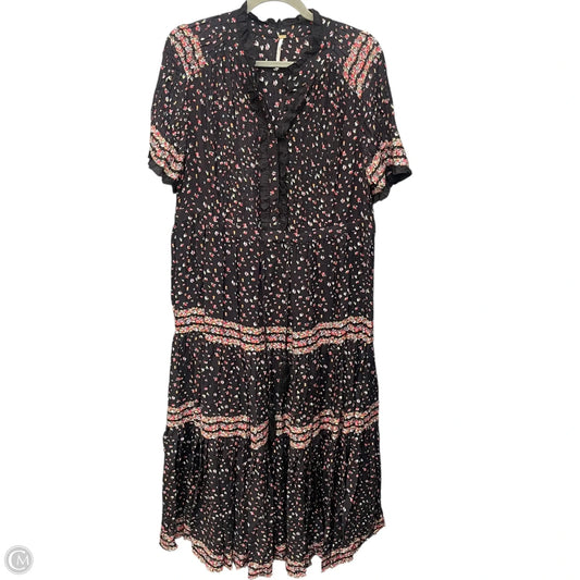 Dress Casual Midi By Free People In Black, Size: L