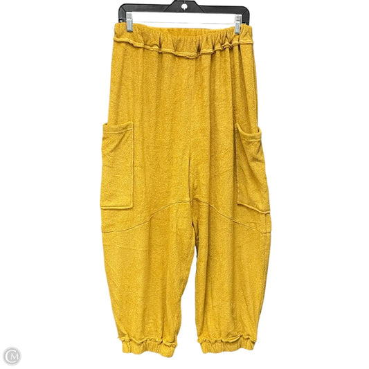 Pants Joggers By Free People In Yellow, Size: M