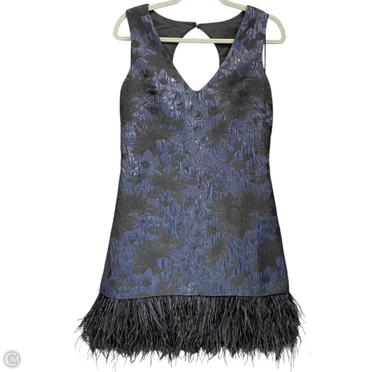 Dress Party Short By Nicole Miller In Black & Blue, Size: 2