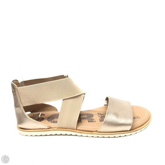 Sandals Flats By Sorel In Gold, Size: 7.5