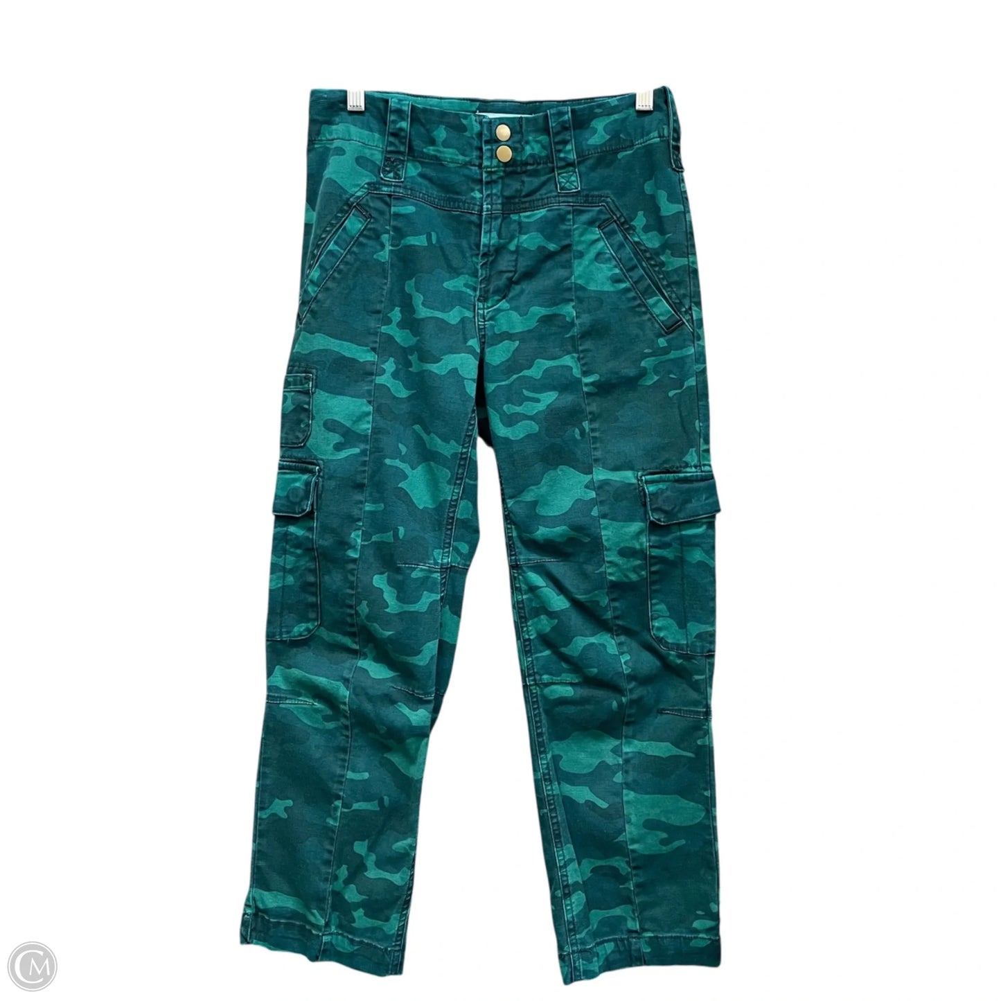 Pants Cropped By Anthropologie In Teal, Size: 2