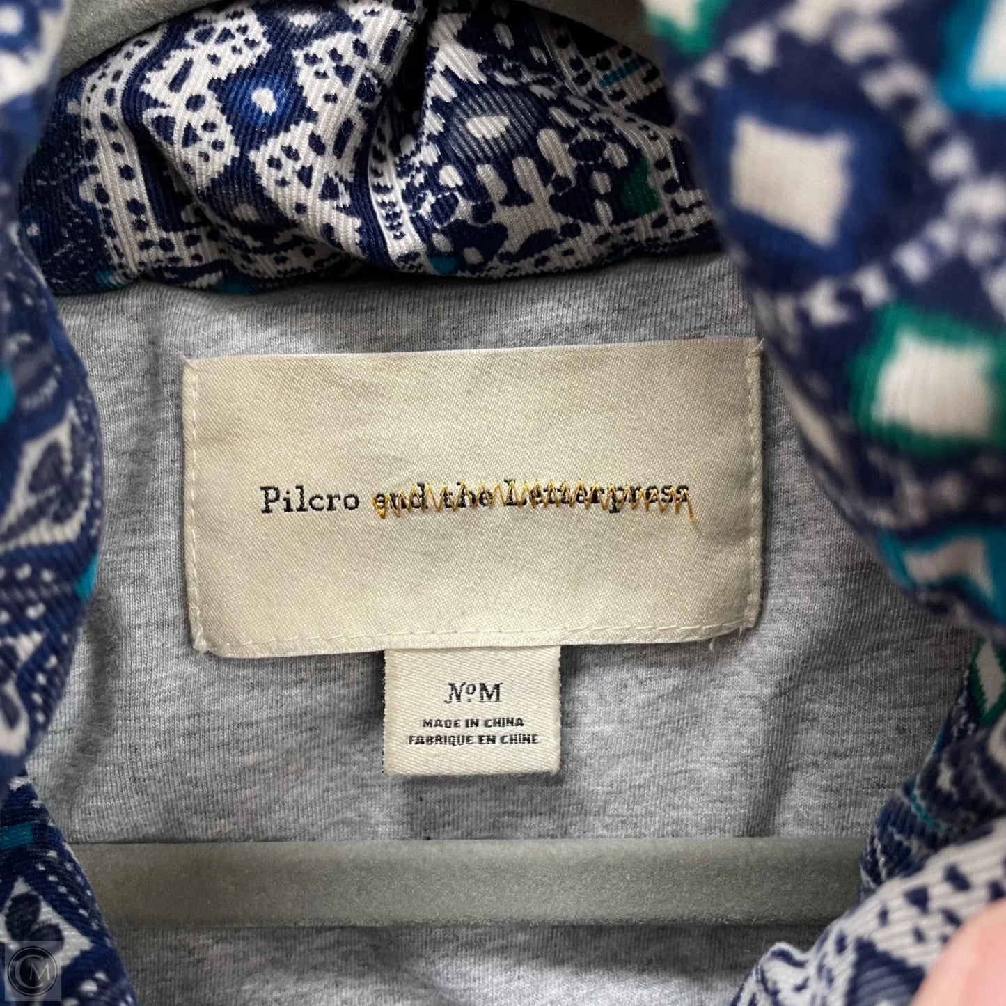 Jacket Puffer & Quilted By Pilcro In Blue, Size: M
