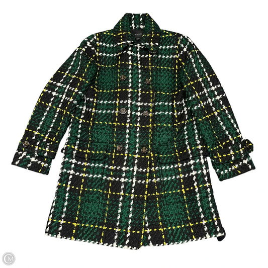 Coat Peacoat By Ann Taylor In Black & Green, Size: Xs