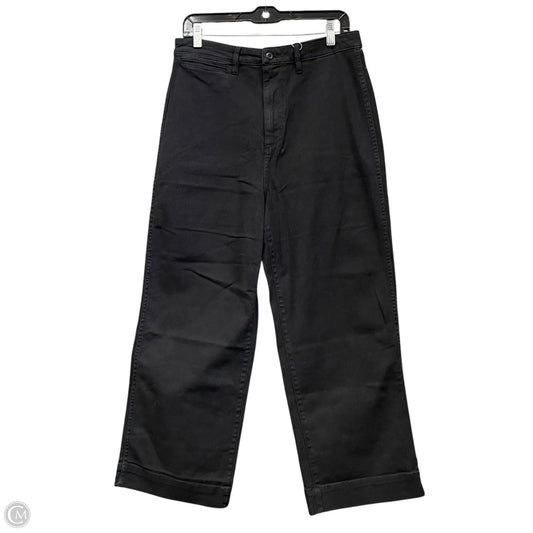 Jeans Cropped By Cmb In Black Denim, Size: 12