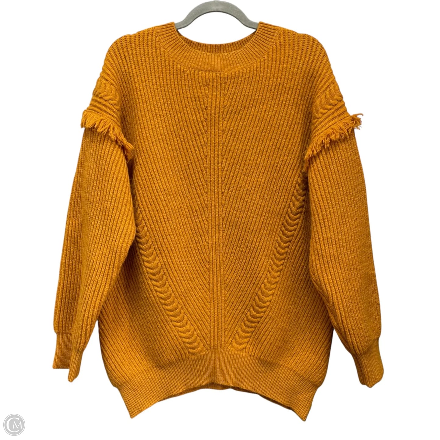 Sweater By Suzanne Betro In Orange, Size: Xl