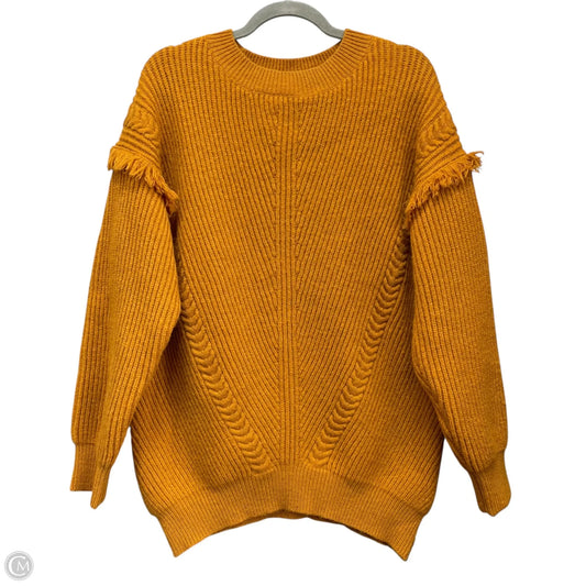 Sweater By Suzanne Betro In Orange, Size: Xl