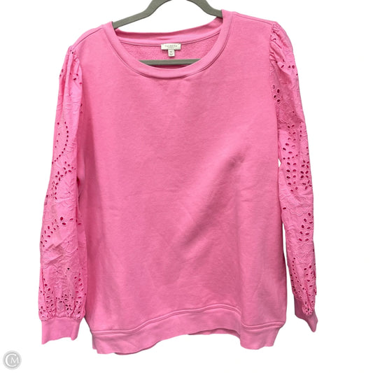 Sweatshirt Crewneck By Talbots In Pink, Size: 1x