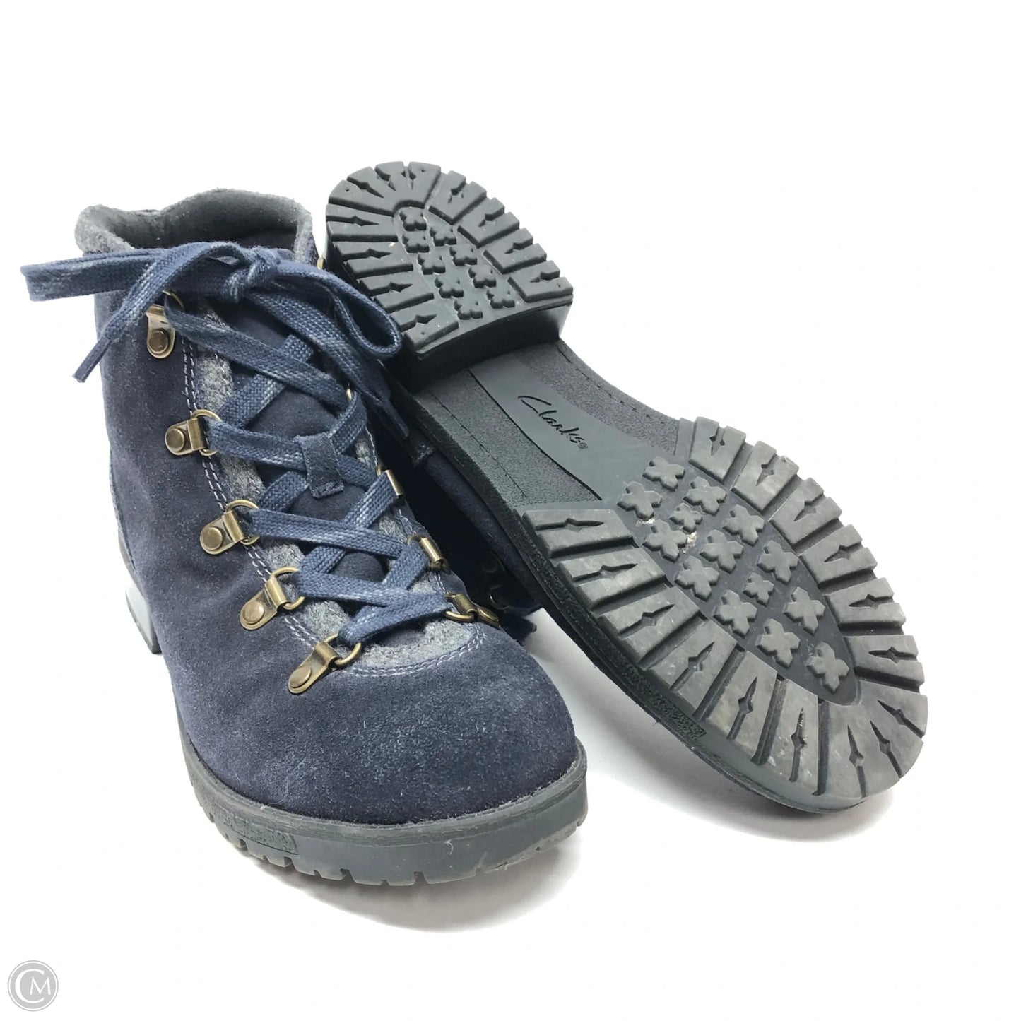 Boots Combat By Clarks In Navy, Size: 8