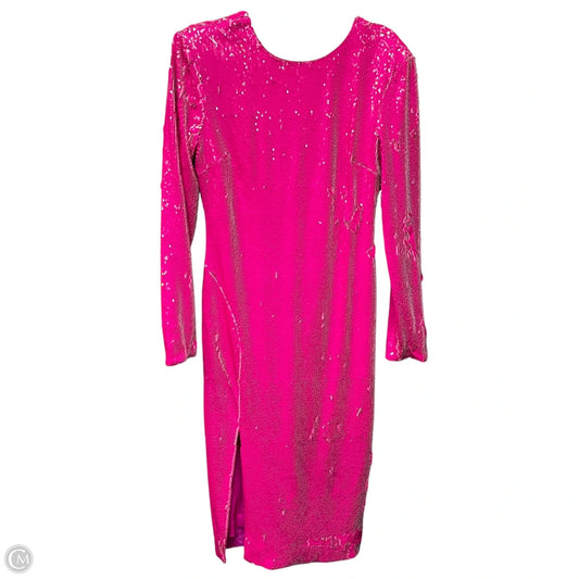 Dress Party Midi By Dress The Population In Pink, Size: Xl