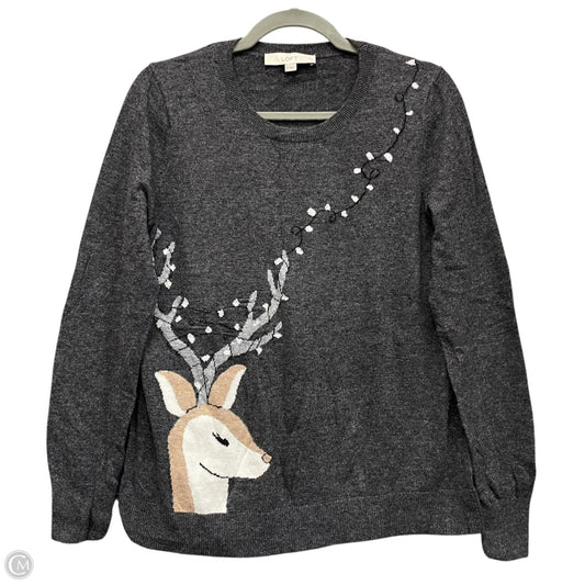 Sweater By Loft In Grey, Size: S