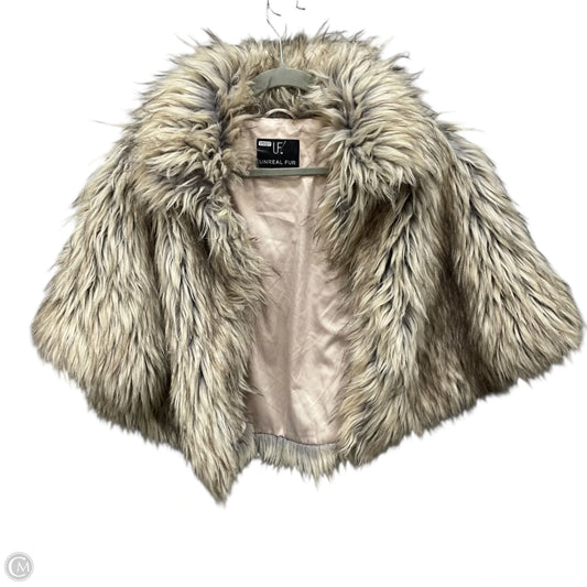 Shawl By Unreal Fur In Beige, Size: Osfm