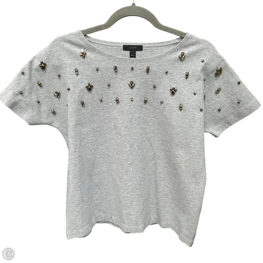 Top Short Sleeve By J. Crew In Grey, Size: M