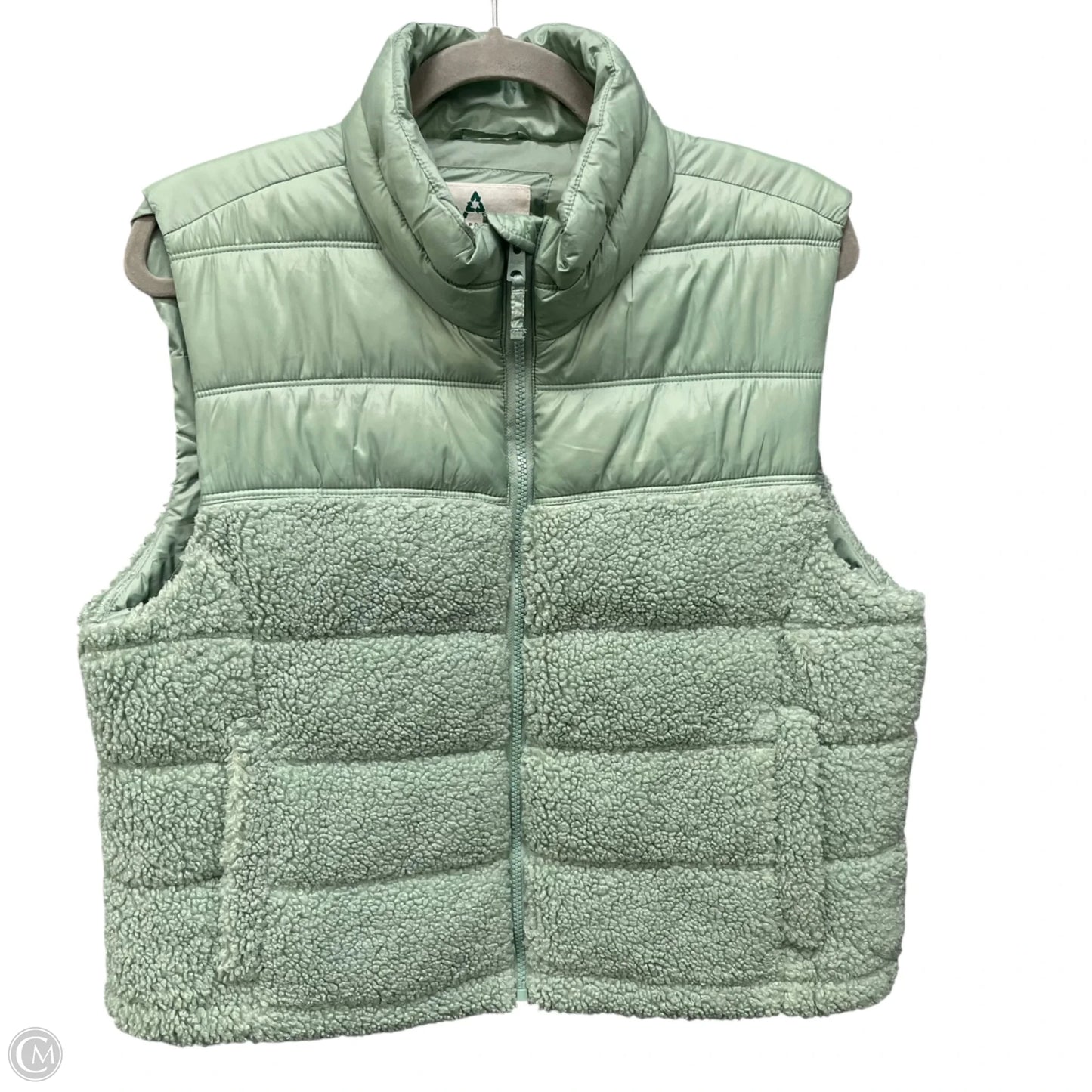 Vest Puffer & Quilted By Aeropostale In Green, Size: Xl