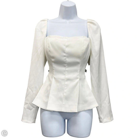 Blouse Long Sleeve By Antonio Melani In Ivory, Size: 4