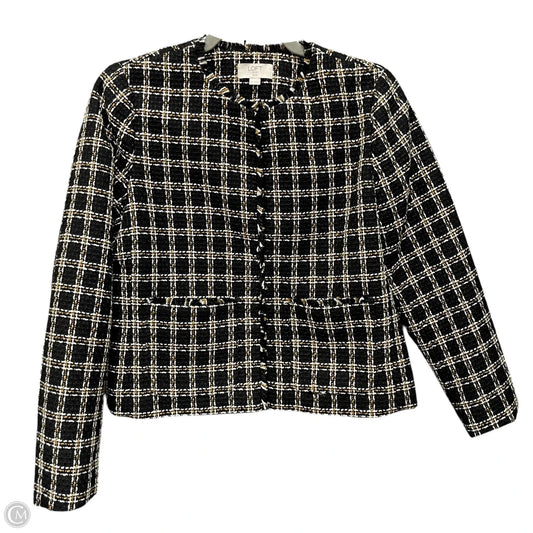 Blazer By Loft In Black & Tan, Size: 2p