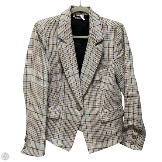 Blazer By Free People In Plaid Pattern, Size: S