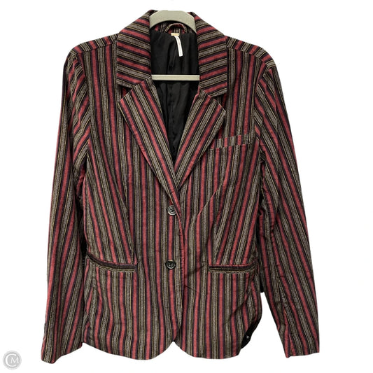 Blazer By Free People In Striped Pattern, Size: M