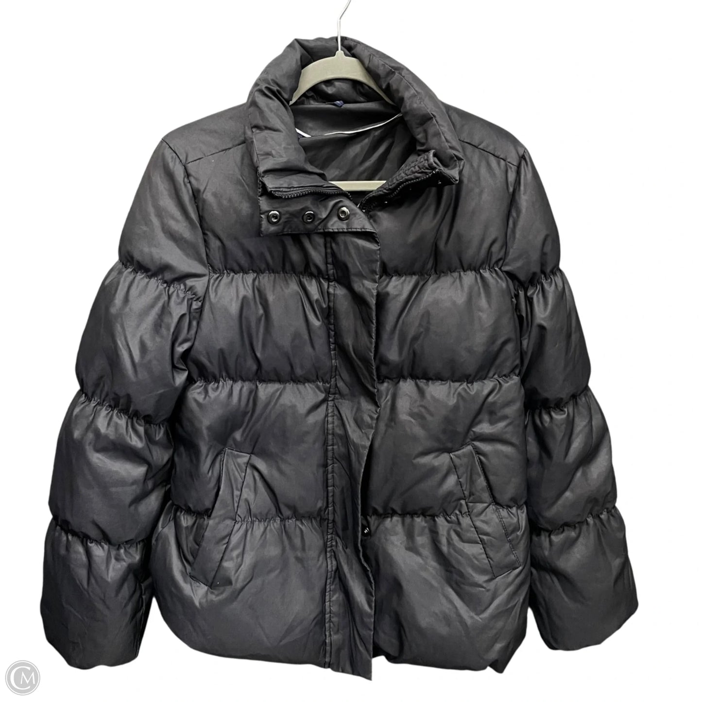 Jacket Puffer & Quilted By Gap In Black, Size: M