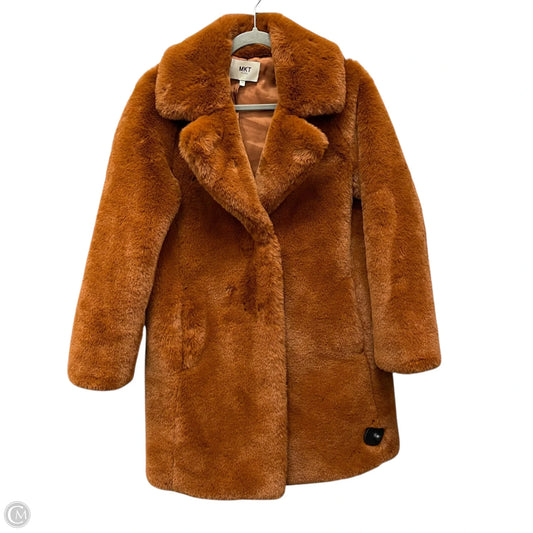 Coat Faux Fur & Sherpa By Cmb In Brown, Size: Xs
