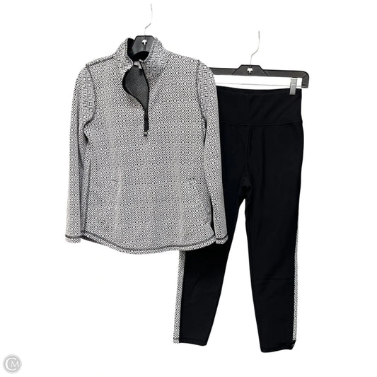 Athletic Pants 2pc By Talbots In Black & White, Size: Sp