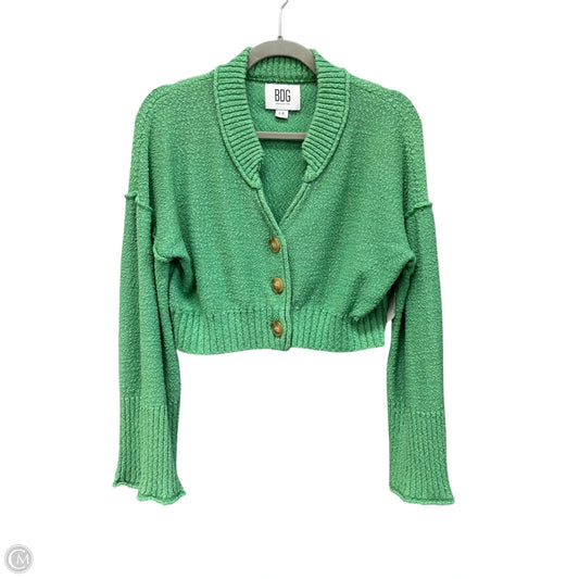 Sweater Cardigan By Bdg In Green, Size: L