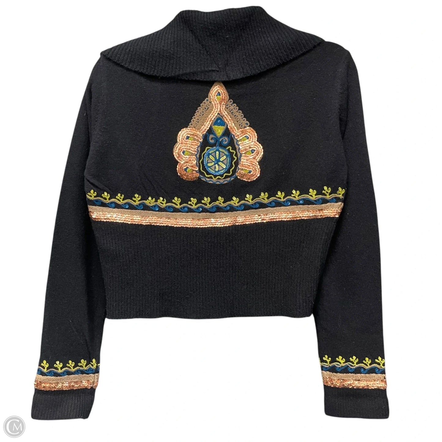 Sweater Cardigan By French Connection In Black, Size: M