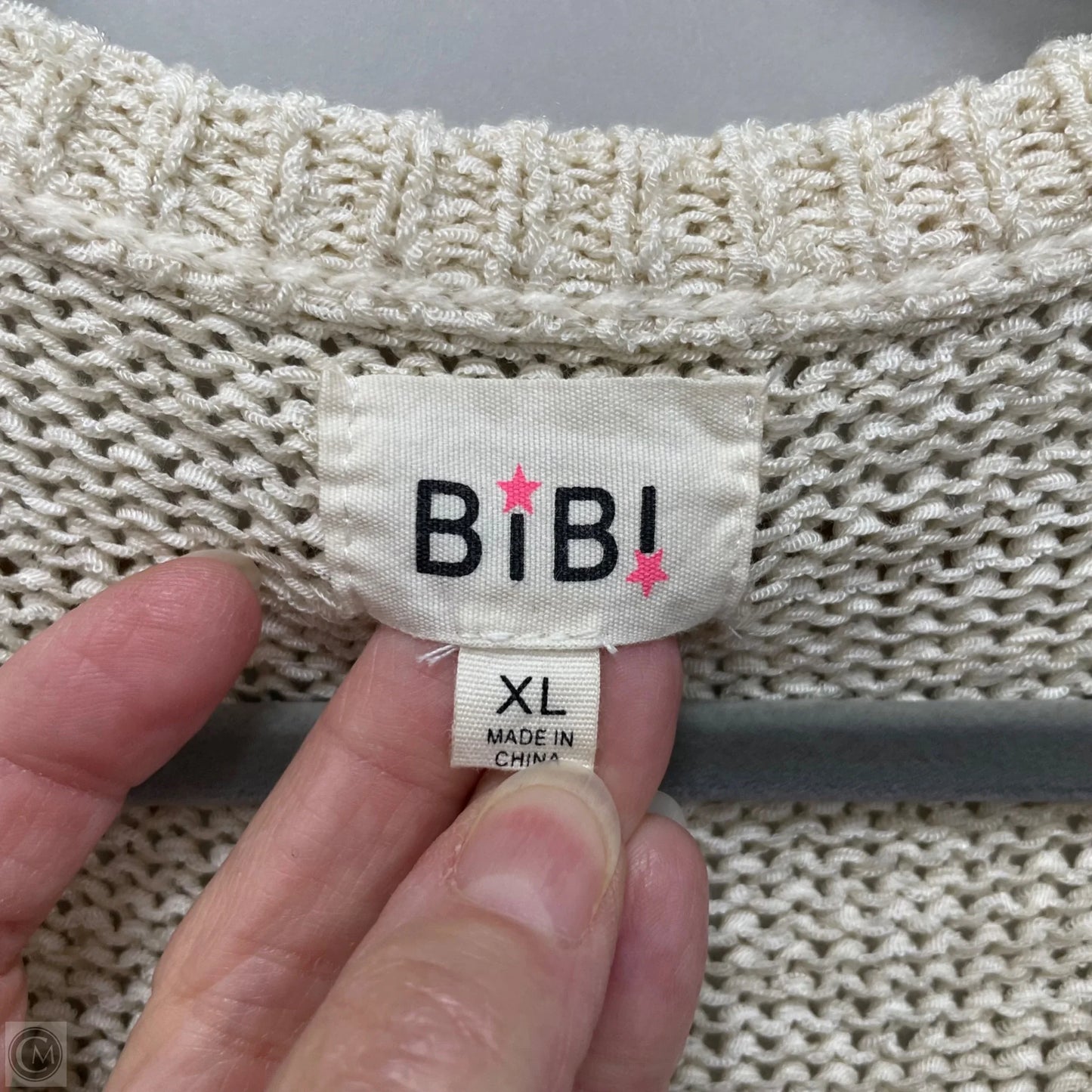 Sweater By Bibi In Beige, Size: Xl