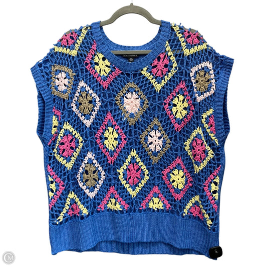 Top Short Sleeve By Davi & Dani In Blue, Size: 3x