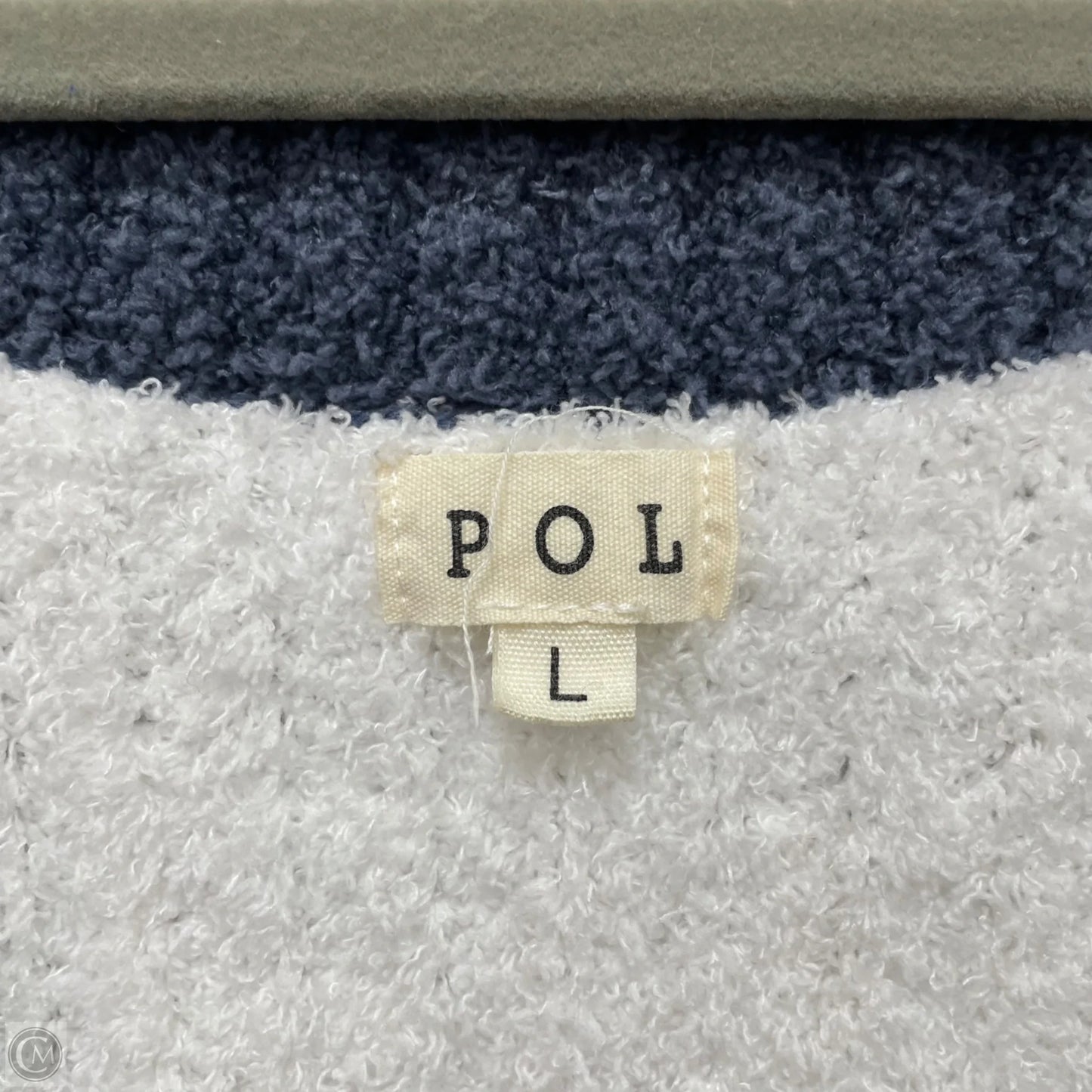 Sweater By Pol In Blue & Pink, Size: L