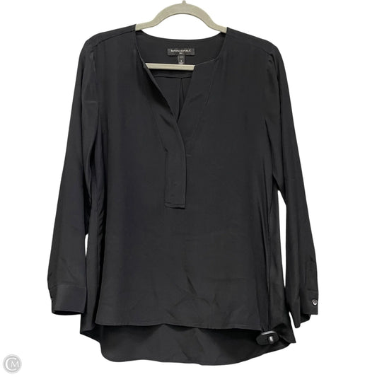 Blouse Long Sleeve By Banana Republic In Black, Size: S