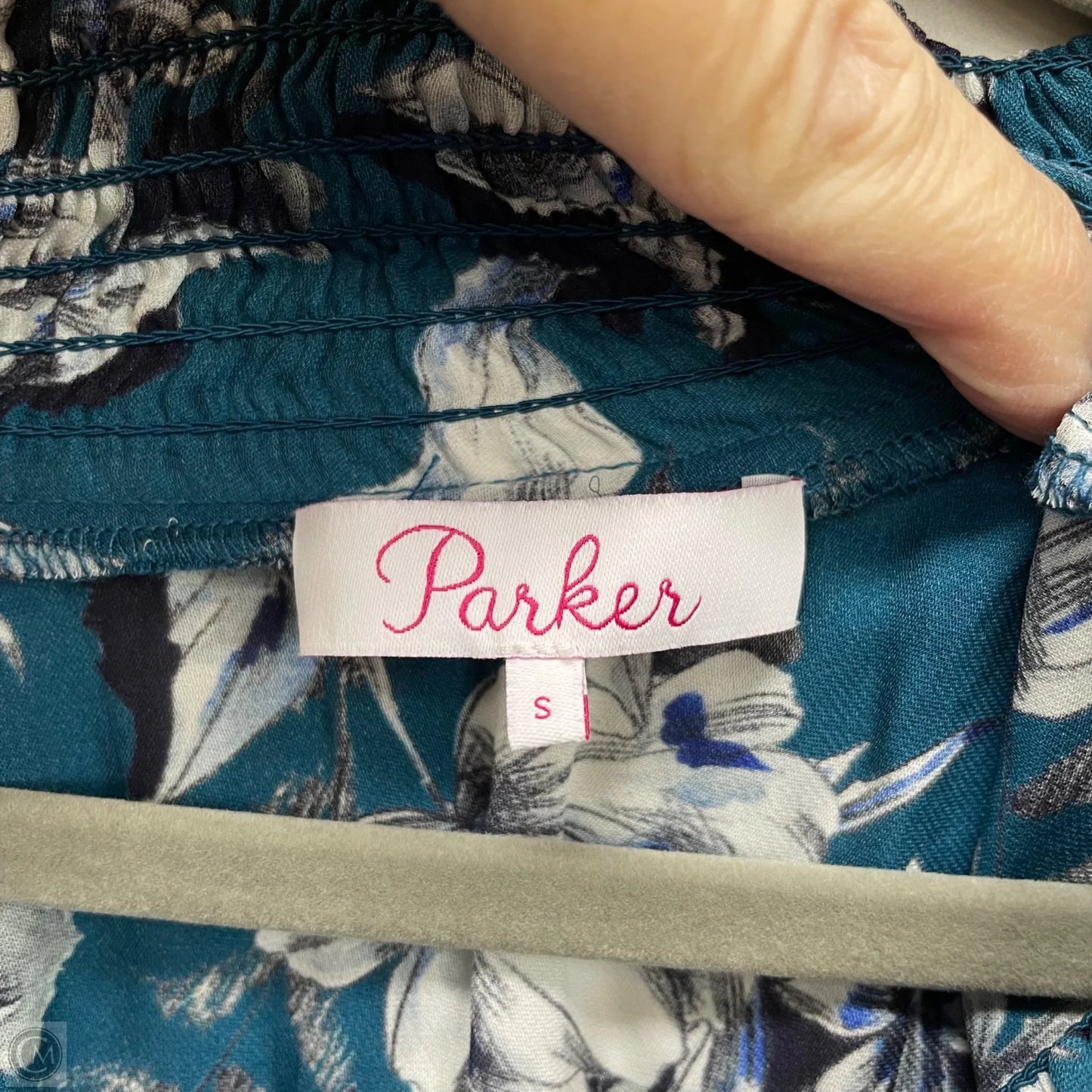 Blouse Long Sleeve By Parker In Teal, Size: S