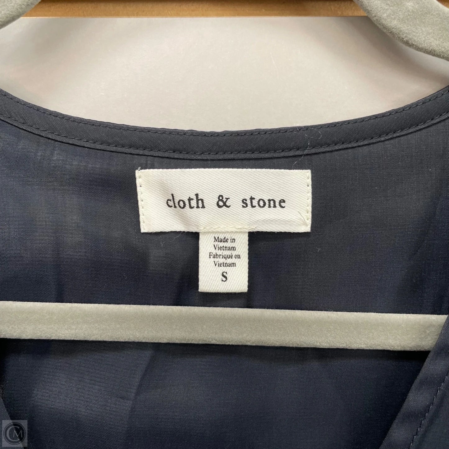 Blouse Long Sleeve By Cloth & Stone In Black, Size: S