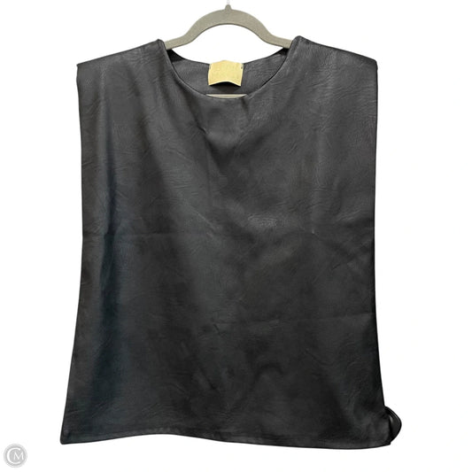 Top Sleeveless By Judith March In Black, Size: M