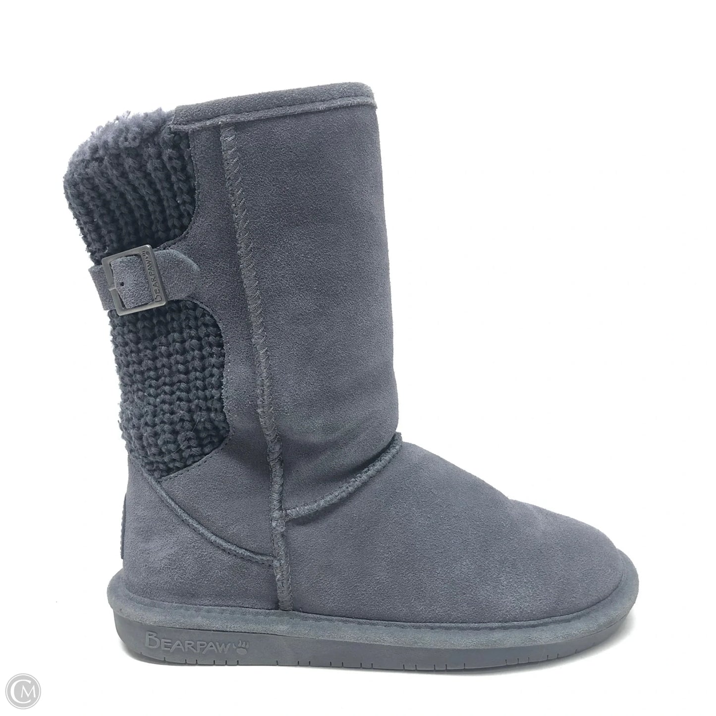 Boots Ankle Heels By Bearpaw In Grey, Size: 7