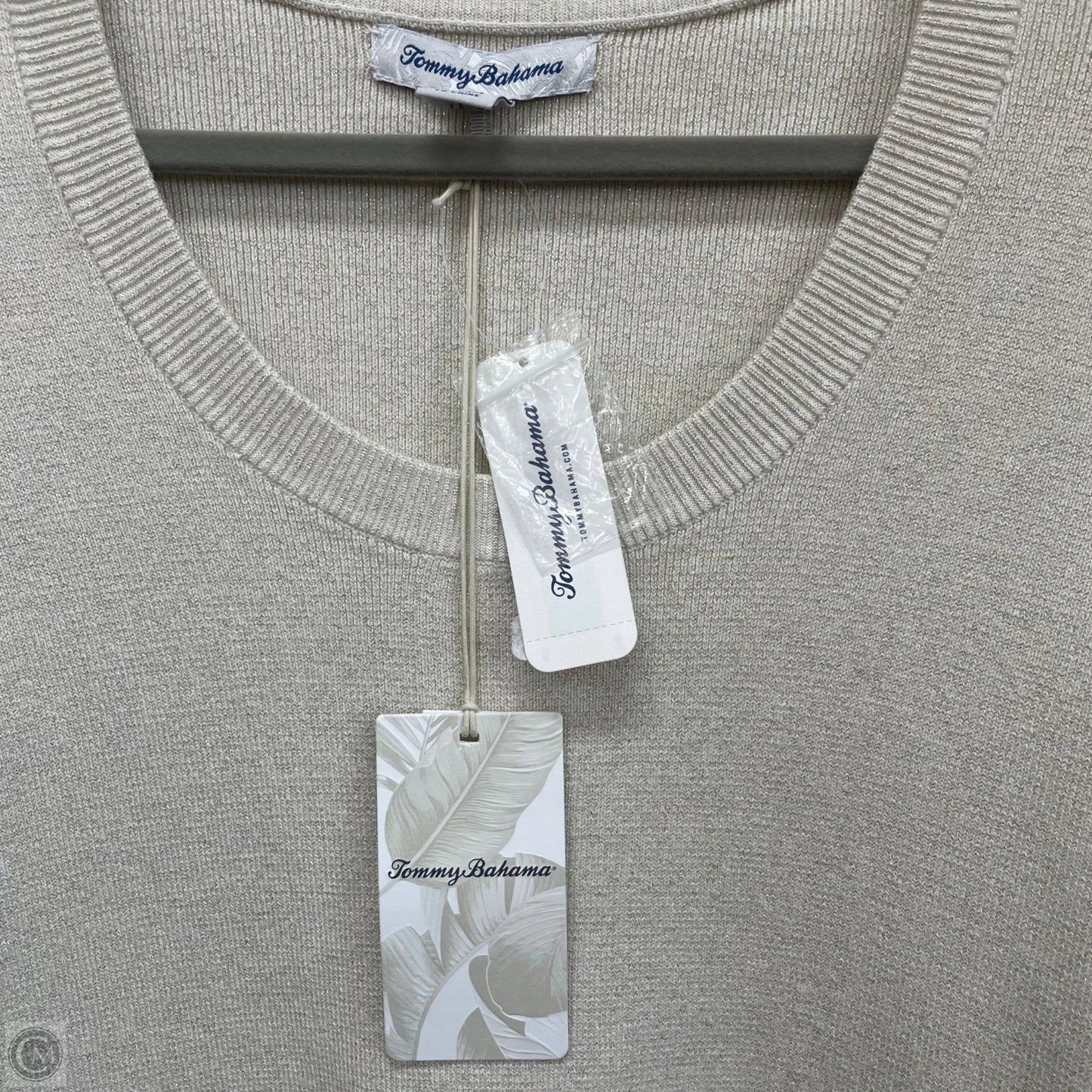 Dress Sweater By Tommy Bahama In Beige, Size: L