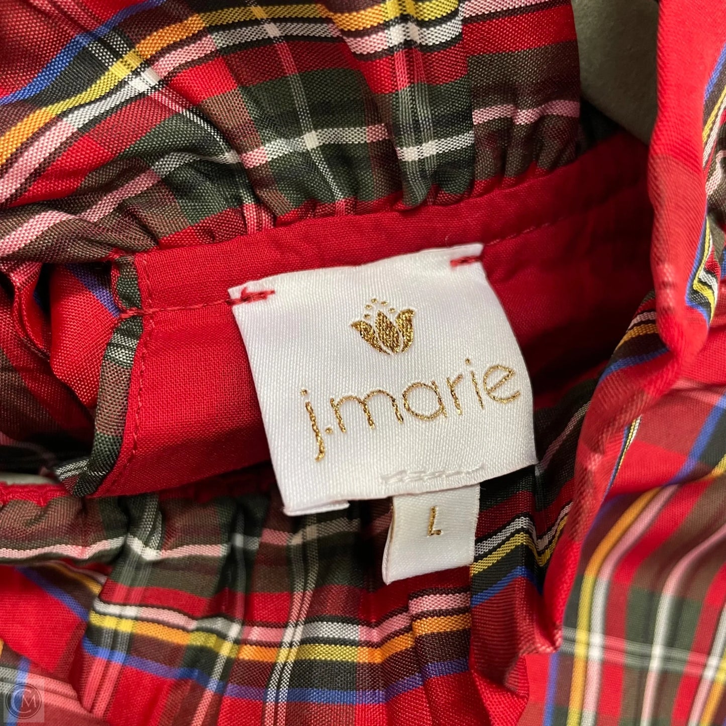 Tunic 3/4 Sleeve By J.marie In Red, Size: L