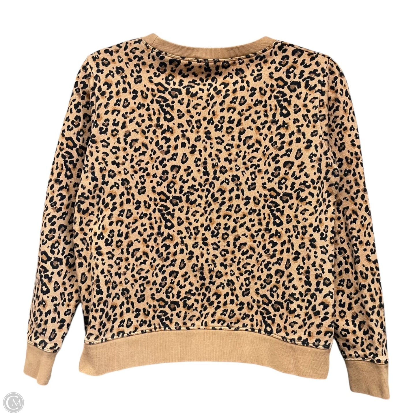 Sweatshirt Crewneck By J. Crew In Leopard Print, Size: Xs