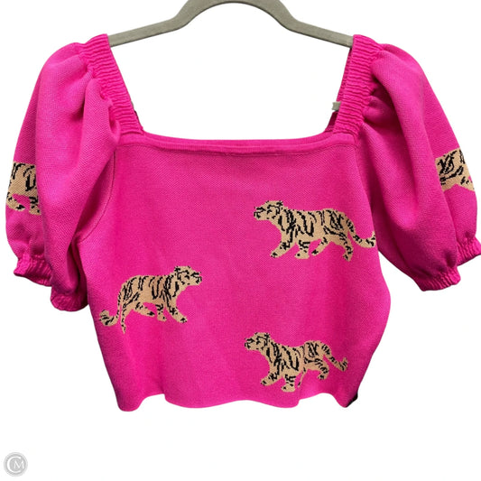 Top Short Sleeve By Entro In Pink, Size: M