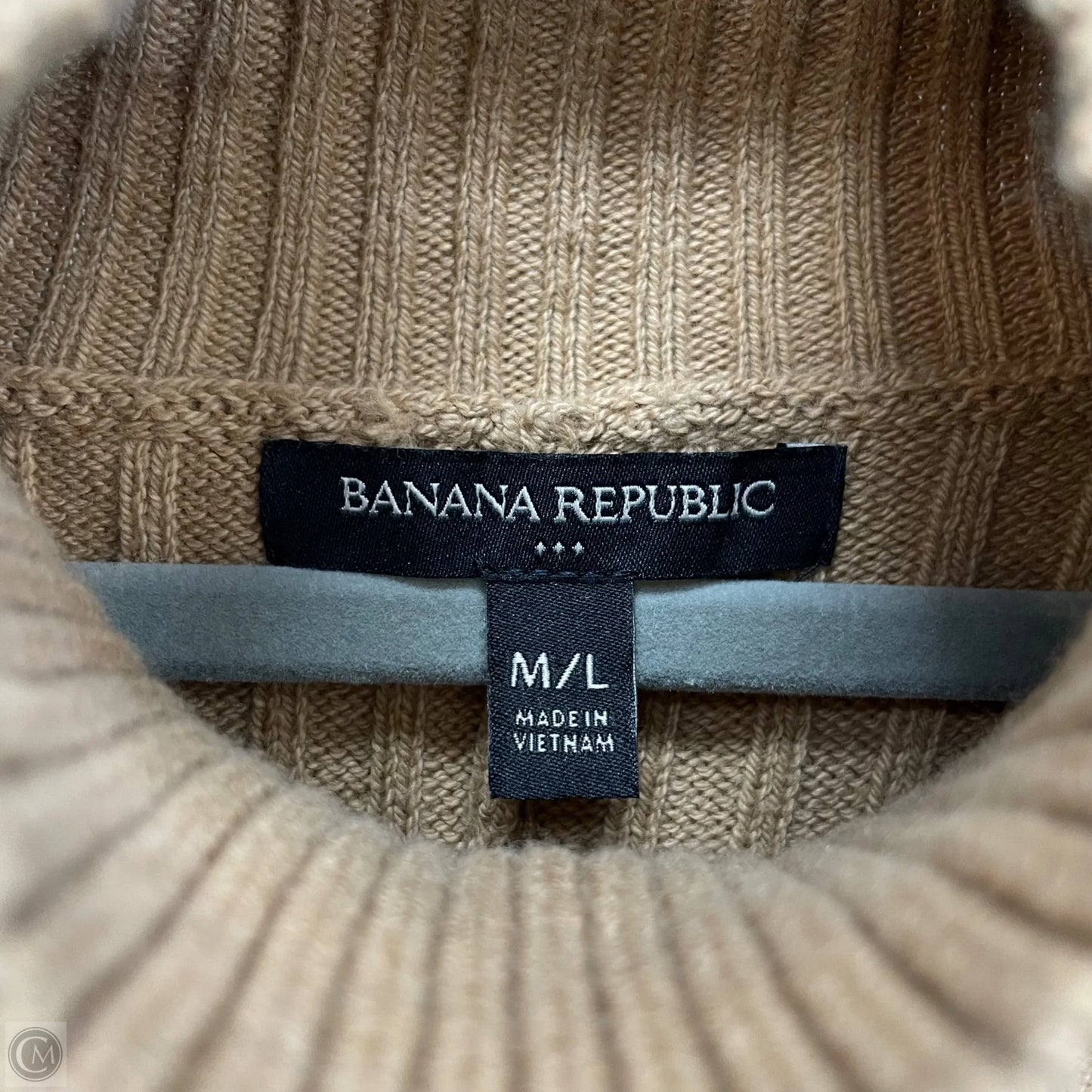 Tunic 3/4 Sleeve By Banana Republic In Tan, Size: L